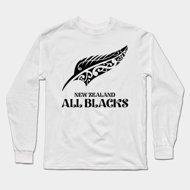 All Blacks Long Sleeve T-Shirt by Pawsitivity Park